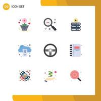 9 Creative Icons Modern Signs and Symbols of controller mobile ui cloud storage Editable Vector Design Elements