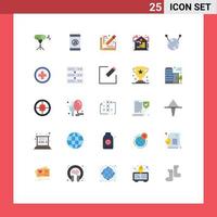 Set of 25 Modern UI Icons Symbols Signs for medical ball of wool design asset property Editable Vector Design Elements