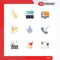 9 Creative Icons Modern Signs and Symbols of compass nachos layout food screen Editable Vector Design Elements