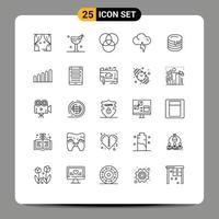 25 Creative Icons Modern Signs and Symbols of signal canada rgb wedding cake cake Editable Vector Design Elements