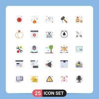 25 Universal Flat Colors Set for Web and Mobile Applications watch kit pound avatar mallet scary Editable Vector Design Elements