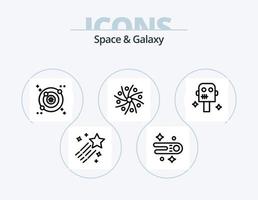 Space And Galaxy Line Icon Pack 5 Icon Design. . comet. space. astronomy. space vector