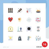 Stock Vector Icon Pack of 16 Line Signs and Symbols for archive lock document holidays protection Editable Pack of Creative Vector Design Elements
