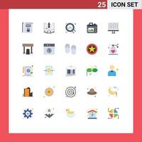 Flat Color Pack of 25 Universal Symbols of radiology hobby design hobbies camera Editable Vector Design Elements