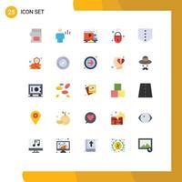 25 Creative Icons Modern Signs and Symbols of protect secure human lock internet of things Editable Vector Design Elements