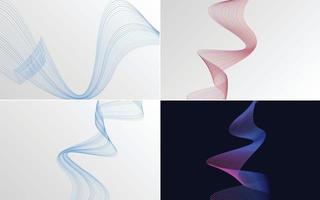 modern wave curve abstract presentation background Pack vector