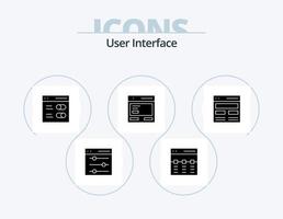 User Interface Glyph Icon Pack 5 Icon Design. hero. communication. image. to. communication vector