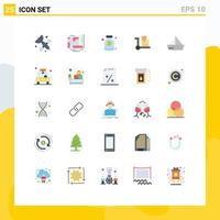 Set of 25 Modern UI Icons Symbols Signs for ship boat antivirus shopping cart Editable Vector Design Elements