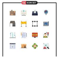 Stock Vector Icon Pack of 16 Line Signs and Symbols for barcode inbox export holiday mailbox Editable Pack of Creative Vector Design Elements