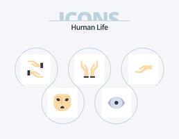 diseño de iconos del paquete de iconos planos humanos 5. . cariñoso. Cuota vector