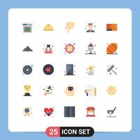 Set of 25 Modern UI Icons Symbols Signs for furniture cabinet forefinger work female Editable Vector Design Elements