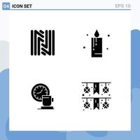 Set of Vector Solid Glyphs on Grid for neoscoin cup crypto currency holiday event Editable Vector Design Elements