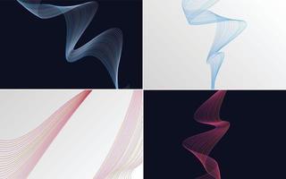 modern wave curve abstract presentation background Pack vector