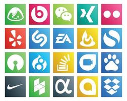 20 Social Media Icon Pack Including stock stockoverflow electronics arts drupal simple vector