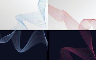 modern wave curve abstract presentation background Pack vector