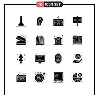 16 Creative Icons Modern Signs and Symbols of pie fast food cash holiday egg Editable Vector Design Elements