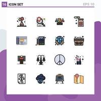 16 Creative Icons Modern Signs and Symbols of root console user admin rainy Editable Creative Vector Design Elements