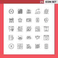 25 Creative Icons Modern Signs and Symbols of microphone gadget infrastructure devices wifi Editable Vector Design Elements