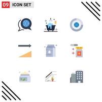 9 Flat Color concept for Websites Mobile and Apps condensed sorting shower sort marketing Editable Vector Design Elements