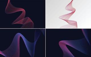 modern wave curve abstract presentation background Pack vector