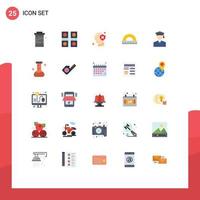 25 Creative Icons Modern Signs and Symbols of measure angle ludo game mind human Editable Vector Design Elements