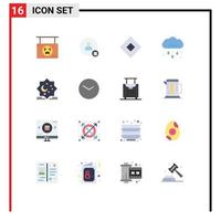 16 Creative Icons Modern Signs and Symbols of board contact pumpkin hash tag soap Editable Pack of Creative Vector Design Elements