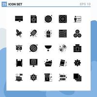 25 Creative Icons Modern Signs and Symbols of class mechanic learning fan satellite Editable Vector Design Elements