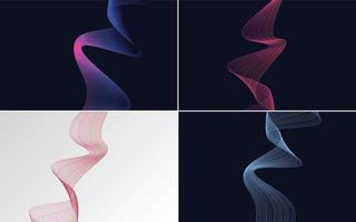 modern wave curve abstract presentation background Pack vector