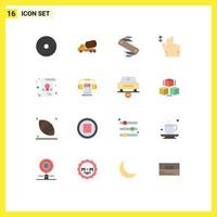 Universal Icon Symbols Group of 16 Modern Flat Colors of devices roller laptop cement army Editable Pack of Creative Vector Design Elements