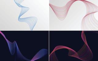 modern wave curve abstract presentation background Pack vector