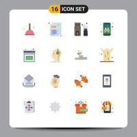 16 Creative Icons Modern Signs and Symbols of broom burner witch web scent Editable Pack of Creative Vector Design Elements