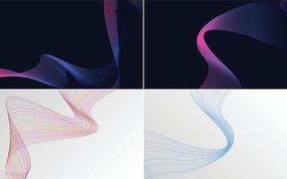 modern wave curve abstract presentation background Pack vector