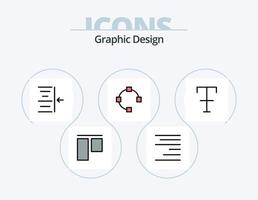 paquete de iconos lleno de línea de diseño 5 diseño de iconos. . forma. . derecho vector