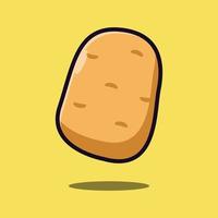 Potato vector icon illustration. Vegetables icon concept isolated vector. Cartoon in flat design style