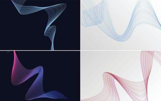 modern wave curve abstract presentation background Pack vector