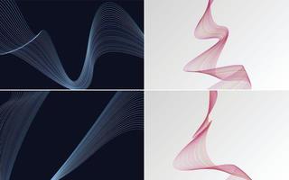 modern wave curve abstract presentation background Pack vector