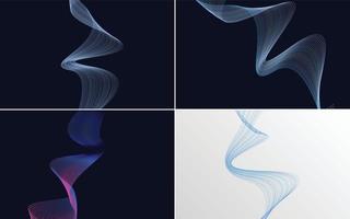 modern wave curve abstract presentation background Pack vector