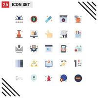 25 Universal Flat Colors Set for Web and Mobile Applications hot mac finance lock tool Editable Vector Design Elements