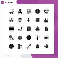 25 Creative Icons Modern Signs and Symbols of interface basic spending application tag Editable Vector Design Elements