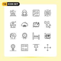 16 Thematic Vector Outlines and Editable Symbols of spa options browser setup preferences Editable Vector Design Elements