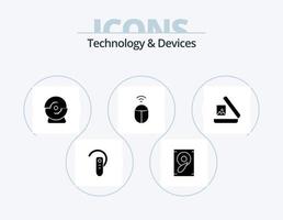 Devices Glyph Icon Pack 5 Icon Design. . gallery. camera. image. wifi vector