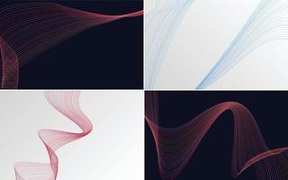 modern wave curve abstract presentation background Pack vector