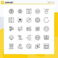 25 Creative Icons Modern Signs and Symbols of ui photo world image page Editable Vector Design Elements
