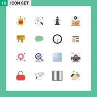 16 Creative Icons Modern Signs and Symbols of bottle chess printing hiring strategy Editable Pack of Creative Vector Design Elements