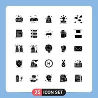 paquete de iconos de vector de stock de 25 signos y símbolos de línea para la conversión de opciones de venta de estructura de hematología elementos de diseño de vector editables