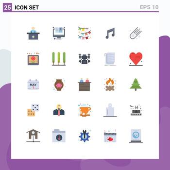 25 Universal Flat Colors Set for Web and Mobile Applications asteroid mobile celebrate design app Editable Vector Design Elements