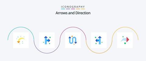 Arrow Flat 5 Icon Pack Including . direction. repeat. right. up left vector