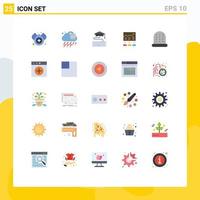 Modern Set of 25 Flat Colors and symbols such as sewing graph education efforts business Editable Vector Design Elements