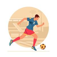 Soccer Player Character Concept vector