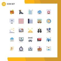 25 Creative Icons Modern Signs and Symbols of help share spring technology file Editable Vector Design Elements